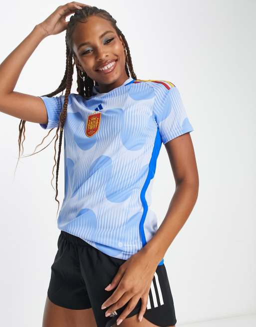 adidas Football Spain World Cup 2022 away shirt in blue