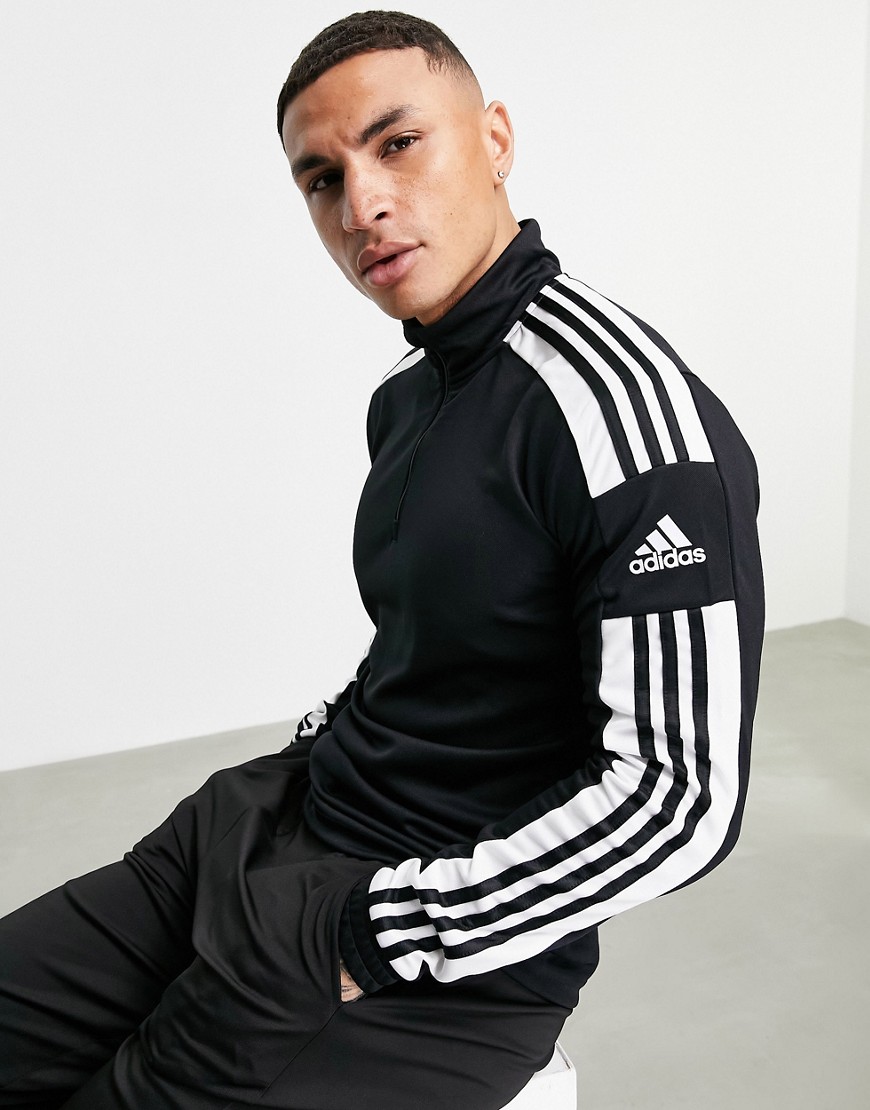 Adidas Football Squad 21 half zip sweatshirt in black