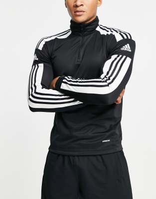 adidas performance adidas Football Squadra 21 half zip sweatshirt in black