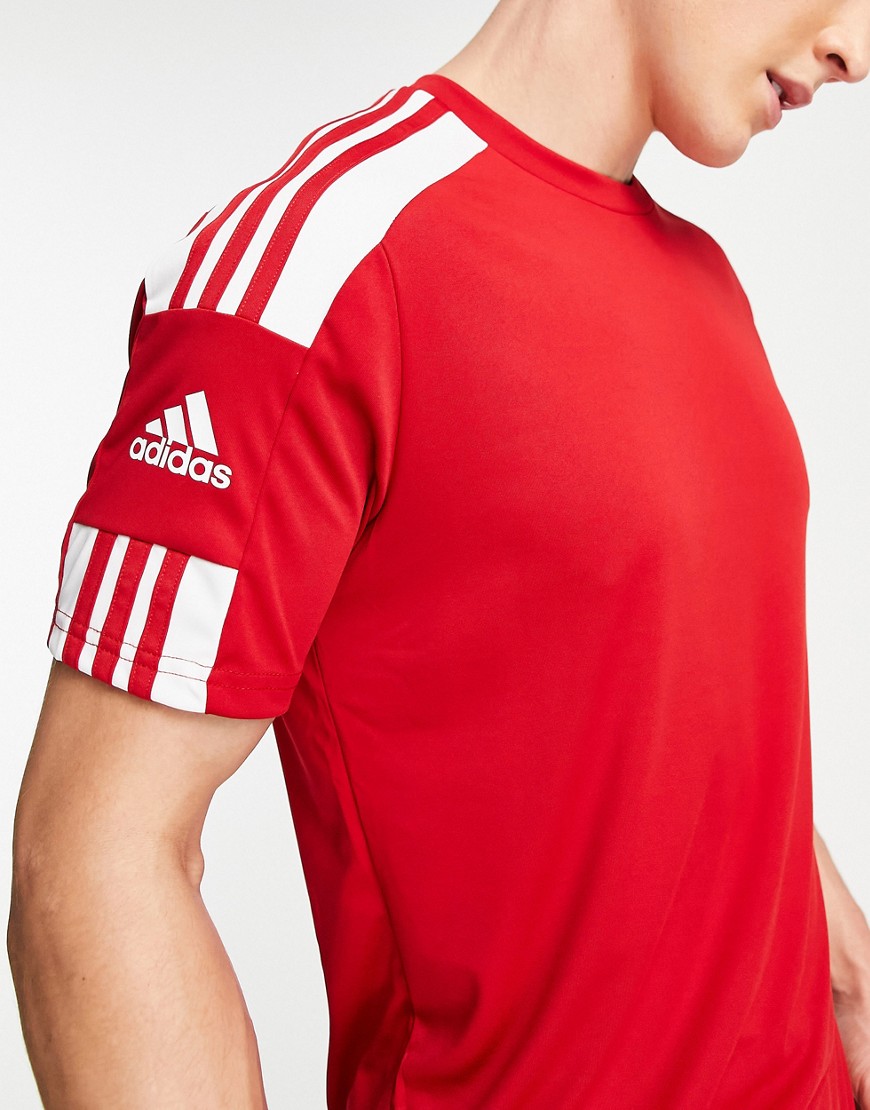 adidas - football squadra 21 - röd t-shirt