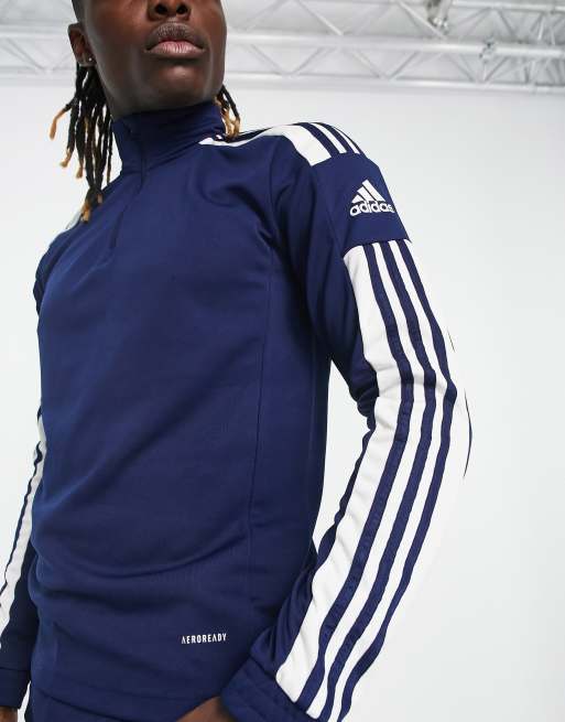 adidas Football - Squadra 21 - Sweat à demi-fermeture éclair - Bleu marine, 4 de 4