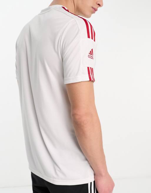 Maglia adidas bianca e rossa online