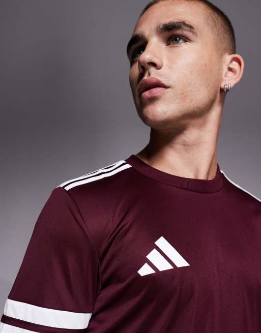 adidas Football – Squadra 25 – Bordowy T-shirt, 5 z 5