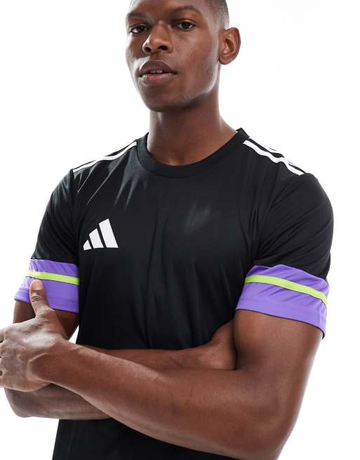 adidas Football - Squadra 25 Maglia nera e viola, 5 di 5