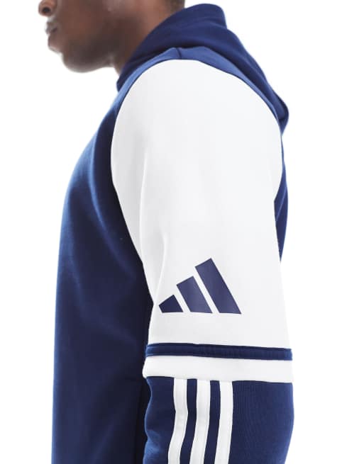 adidas Football – Squadra 25 – Marinblå och vit huvtröja , 2 av 4