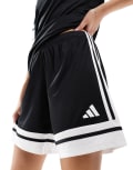 [adidas performance] adidas Football Squadra 25 shorts in black and white XS BLACK