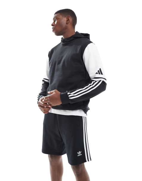 adidas Football – Squadra 25 – Sport-Kapuzenpullover in Schwarz und Weiß - view 1