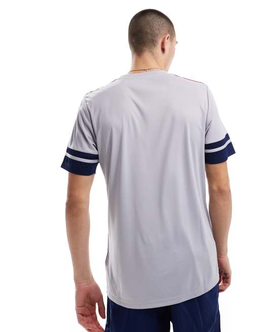 adidas Football - Squadra 25 - T-shirt color grigio e rosso, 4 di 4