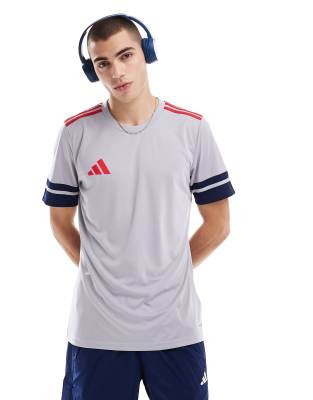 adidas performance adidas Football Squadra 25 t-shirt in grey and red-Blue