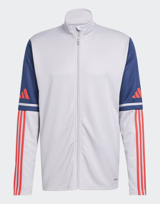 adidas Football Squadra 25 training jacket in glory grey / team navy blue 2 , 3 of 4