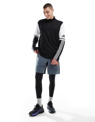 adidas Football – Squadra 25 – Trainingsoberteil in Schwarz und Weiß - view 1