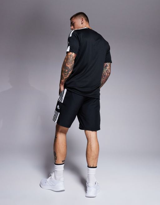 adidas Football Squadra Team shorts in black, 3 of 5