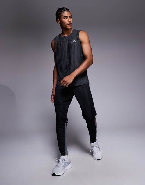 adidas Football Squadra trackies in black and red - view 1
