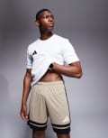 [adidas performance] adidas Football Squadra25 shorts in stone and black L blanch cargo/black/white