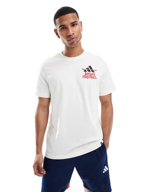 adidas - Football - T-shirt bianca con grafica, 4 di 4