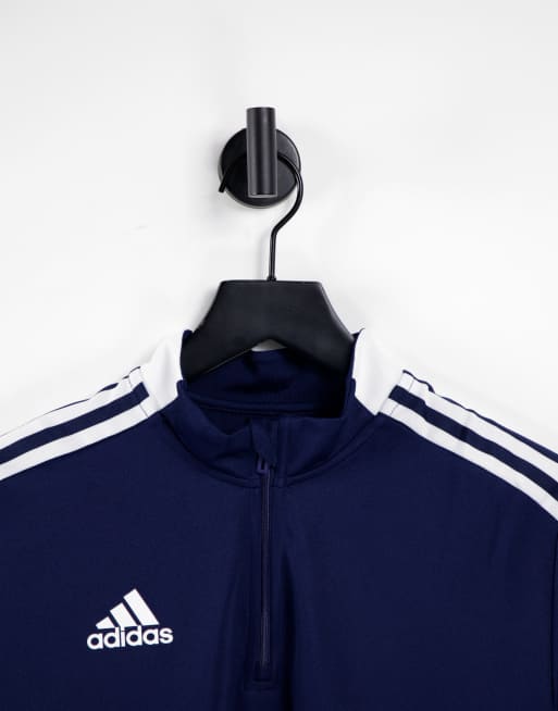 adidas Football Tiro 21 half-zip top in navy, 3 of 4