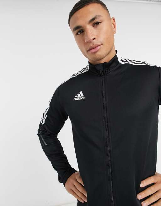 adidas Football - Tiro 21 - Sort træningstop med lynlås