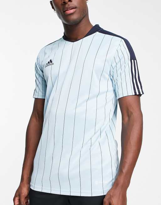 Adidas pinstripe t store shirt