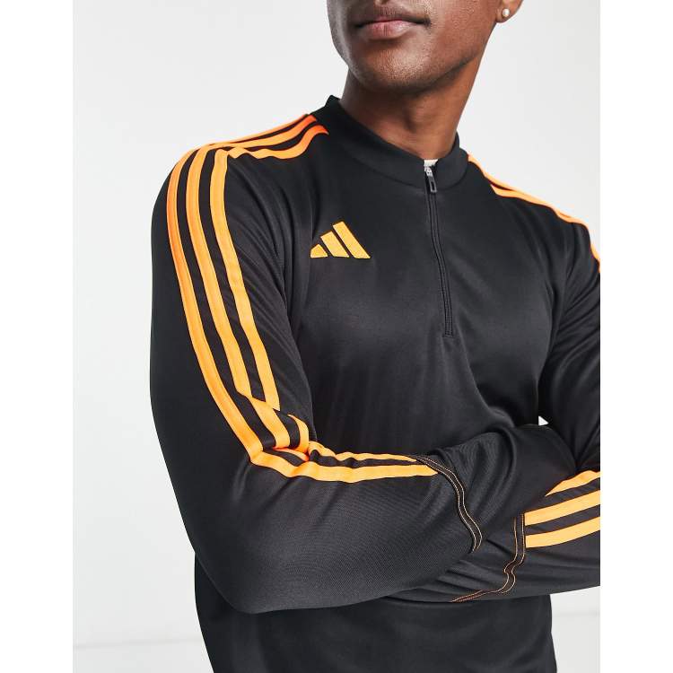 Adidas black 2024 and gold sweatshirt