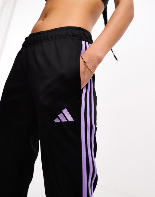 adidas Football Tiro 23 joggers in black and purple