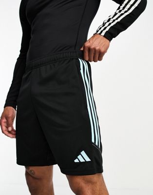 adidas Football Tiro 23 shorts black and blue - ASOS Price Checker