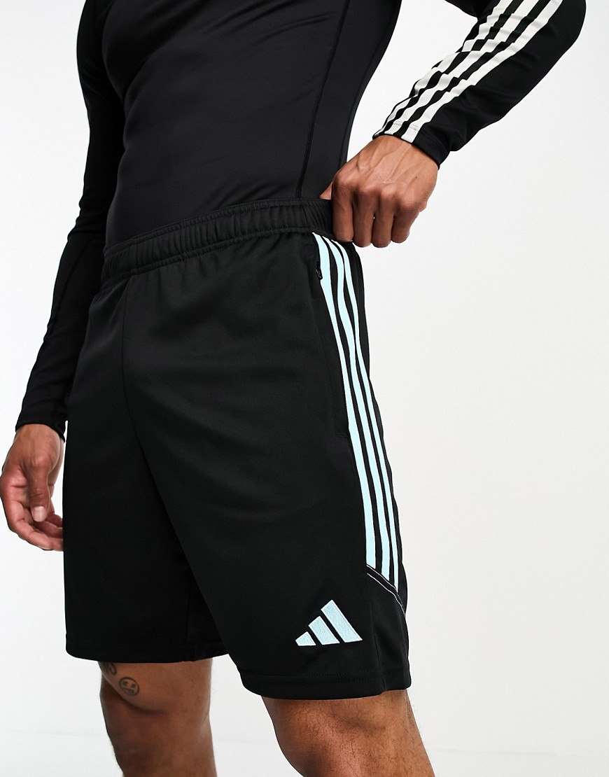 adidas Football Tiro 23 shorts black and blue