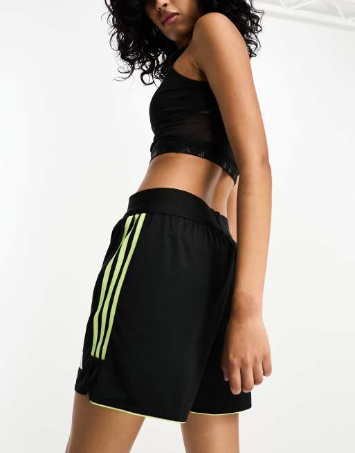 adidas Football Tiro 23 shorts in black and green