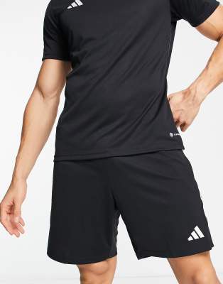 adidas Football Tiro 23 shorts in black and white