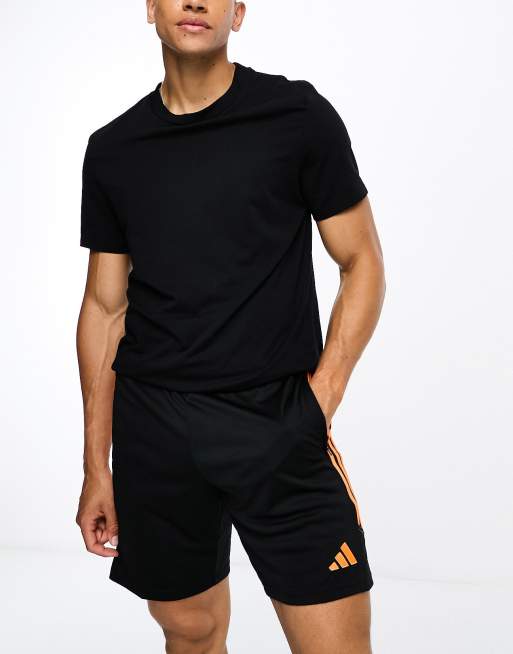 Black and orange adidas shorts online