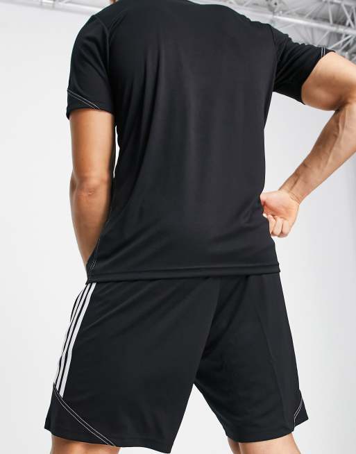 adidas – Football Tiro 23 – Shorts in Schwarz und Weiß, 2 von 4