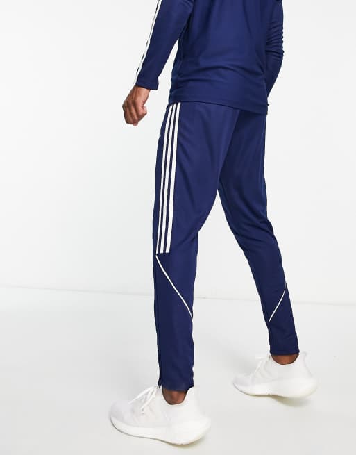 adidas Italy FIGC Tiro 23 Training Tracksuit Pants 2023 - Navy Blue & White