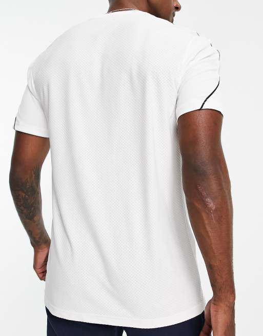 Adidas white store dri fit shirt