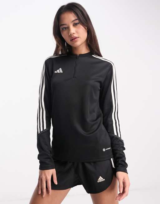 adidas Football Tiro 23 Top col zipp Noir ASOS