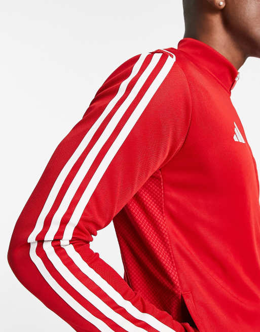 adidas Football Tiro 23 track jacket in red and white