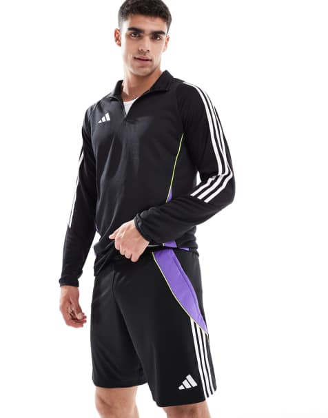 adidas Football - Tiro 24 - Pantaloncini da allenamento neri/viola - view 1