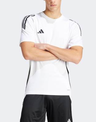 adidas Football - Tiro 24 - T-Shirt in Weiß