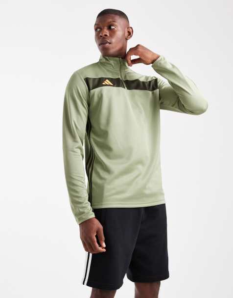 adidas Football – Tiro 25 – Essentials – Ljusgrön och mörkgrön träningstopp - view 1