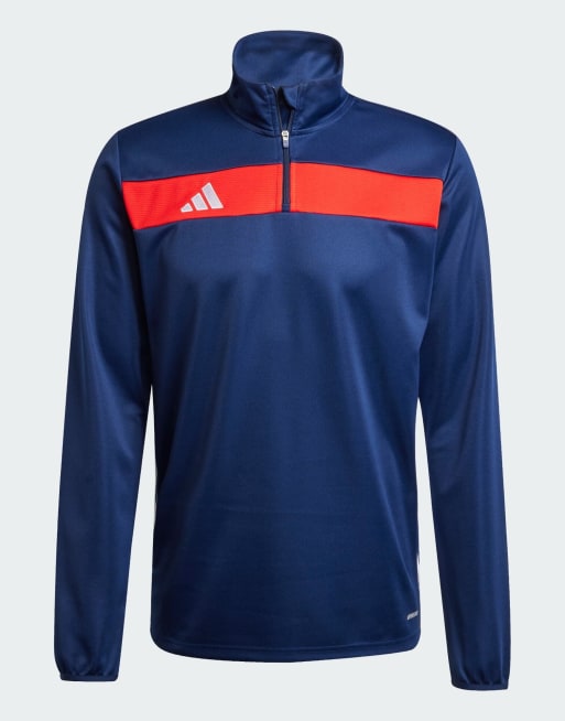 adidas Football - Tiro 25 Essentials - Marineblå/rød træningsjakke , 3 af 4