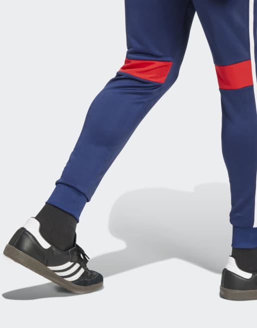 adidas Football - Tiro 25 Essentials - Marineblå/røde joggingbukser, 4 af 5