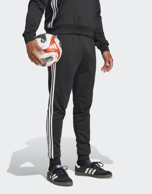 adidas Football Tiro 25 Essentials sweat pants in black / white, 4 of 5