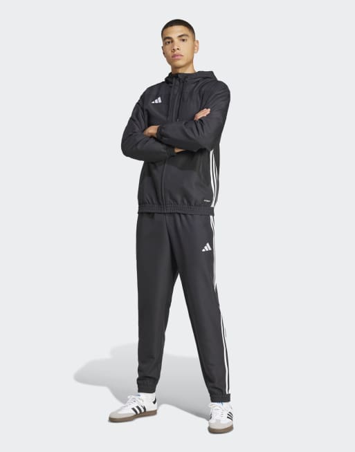 adidas Football – Tiro 25 Essentials – Web-Hose in Schwarz und Weiß 