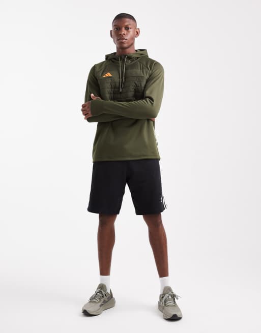 adidas Football Tiro 25 essentials winterized training top in night cargo / tent green / imp, 4 of 5