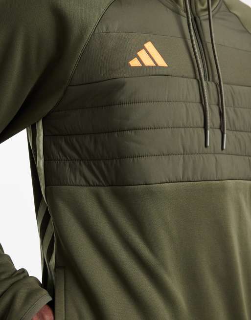 adidas Football Tiro 25 essentials winterized training top in night cargo / tent green / imp, 5 of 5