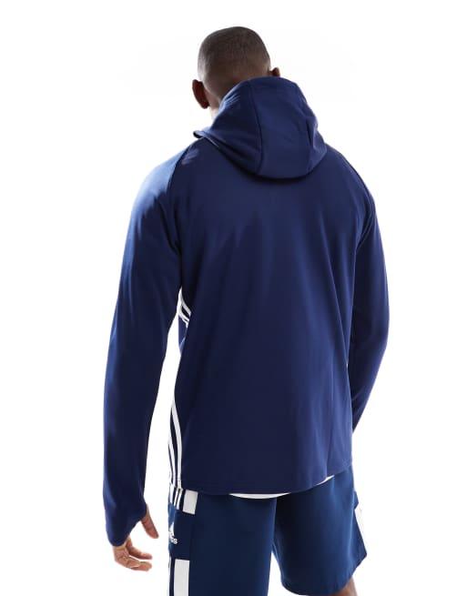adidas Football Tiro 25 essentials winterized training top in team navy blue 2 / red / white, 4 of 4
