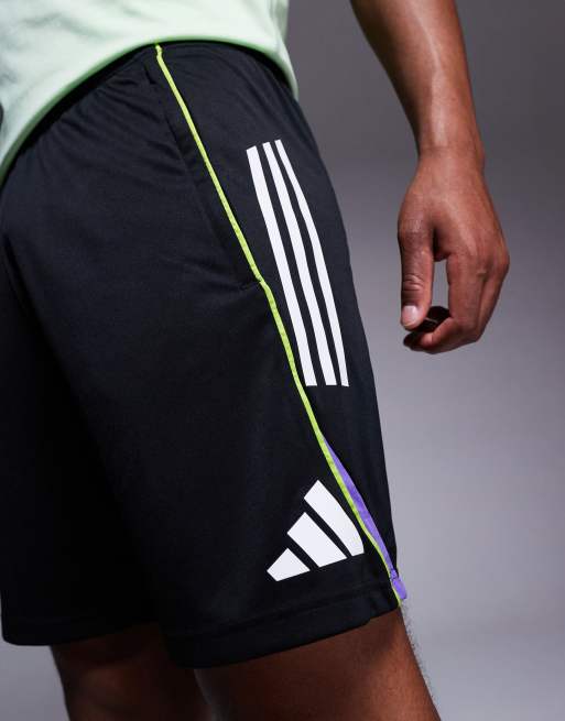 adidas Football Tiro 25 shorts in black and white, 3 of 5