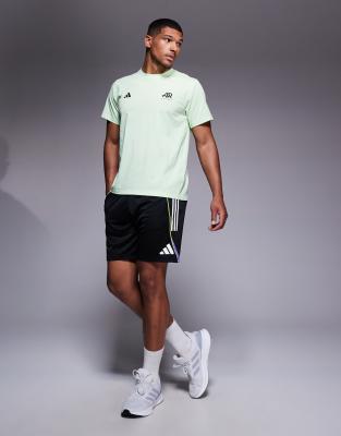 Football Tiro 25 - Shorts in Schwarz und Weiß Schwarz S