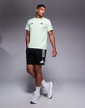 [adidas performance] adidas Football Tiro 25 t-shirt in black and white XL black/purple rush
