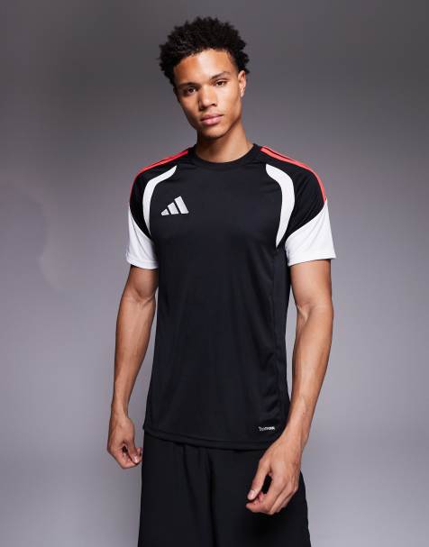 adidas Football – Tiro 26 – T-Shirt in Schwarz und Rot - view 1