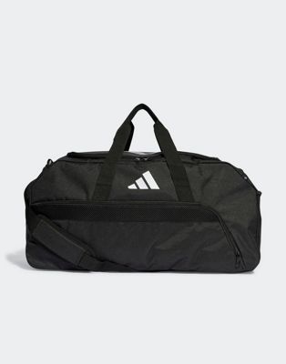 adidas football Tiro duffle bag in black