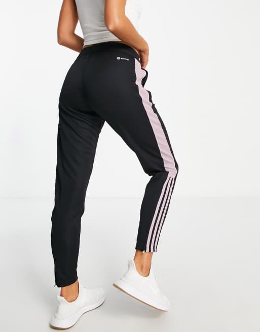 Pantalon adidas shop noir et rose